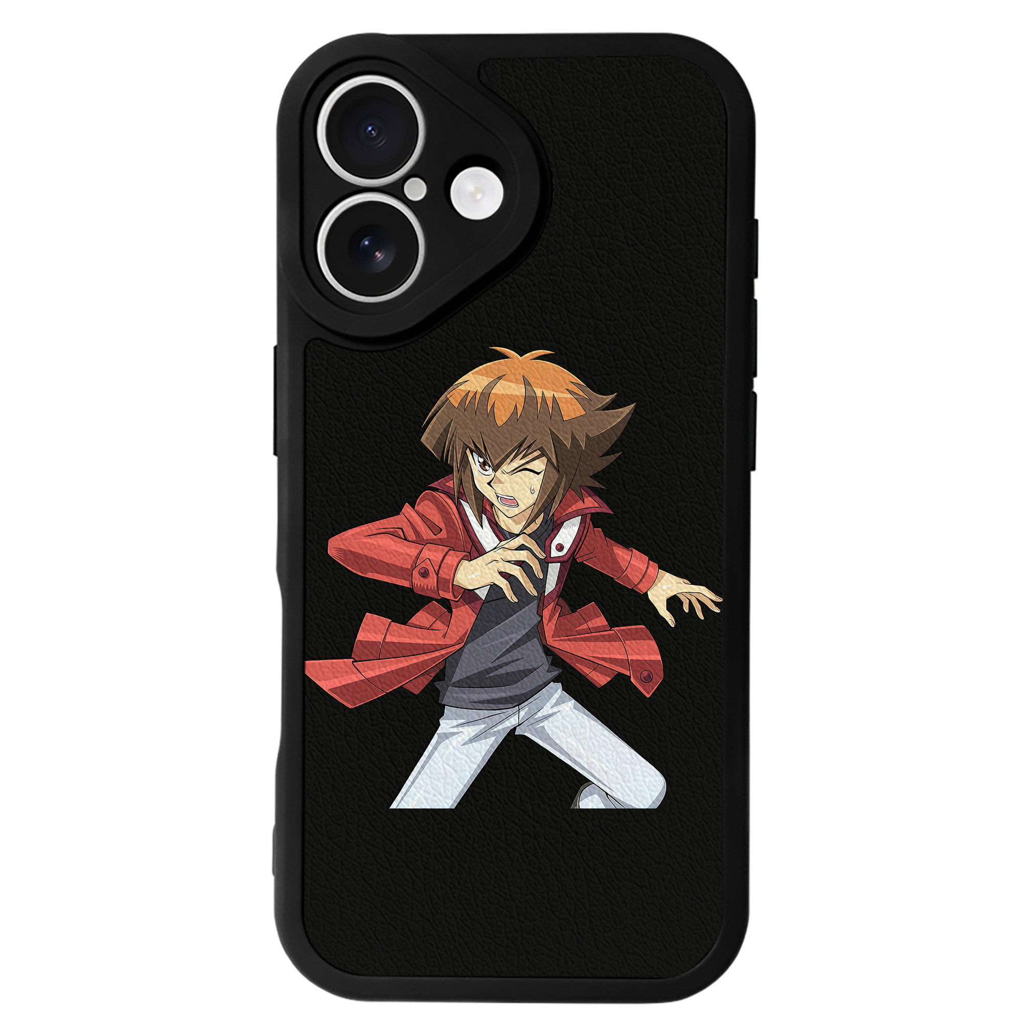 （画像用） 遊☆戯☆王 Yu-Gi-Oh! 【iPhone 16シリーズ対応】シリコンスマホケース（レザー調） 材質：シリコン